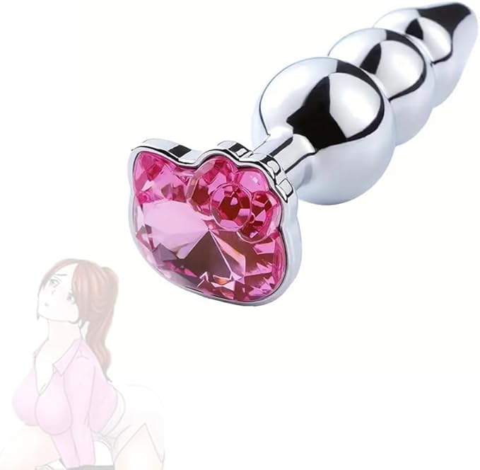 Plug Anal Hello Kitty Mtal Strass  Bijou Intime Original et Glamour
